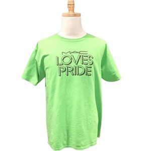 M.A.C. Loves Pride Neon Green and Black Graphic Tee